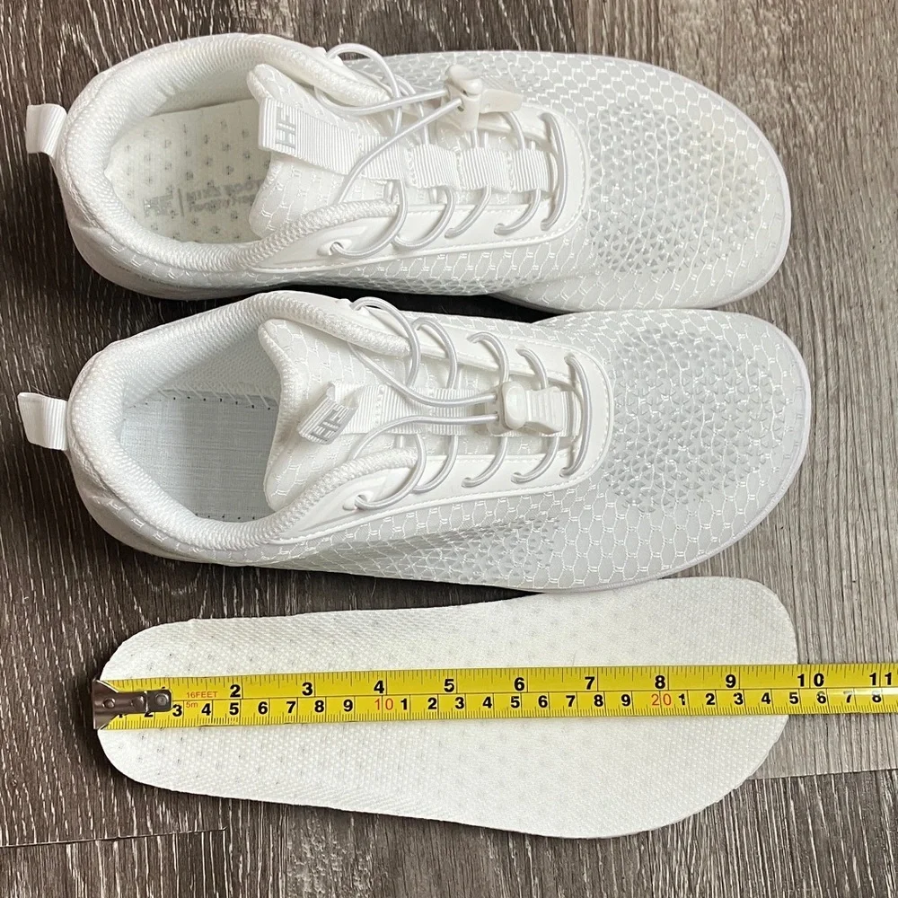 Women’s Athletic Walking Sneakers - White - Picture 14 of 16